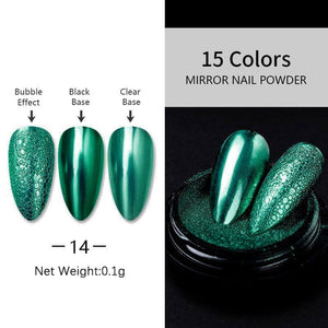 Metallic Mirror Effect Chrome Nail Powder #14 Nail Powder BORN PRETTY 