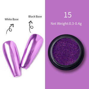 Metallic Mirror Effect Chrome Nail Powder #15 Nail Powder BORN PRETTY 