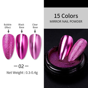 Metallic Mirror Effect Chrome Nail Powder #02 Nail Powder BORN PRETTY 