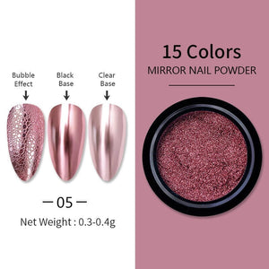 Metallic Mirror Effect Chrome Nail Powder #05 Nail Powder BORN PRETTY 