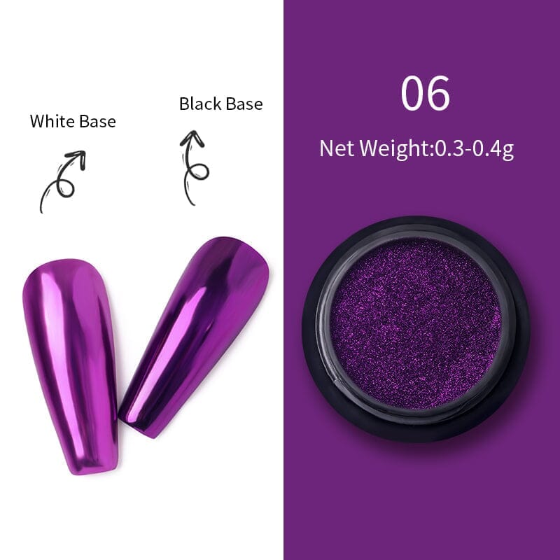 Metallic Mirror Effect Chrome Nail Powder #06 Nail Powder BORN PRETTY 