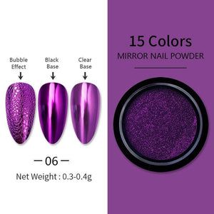 Metallic Mirror Effect Chrome Nail Powder #06 Nail Powder BORN PRETTY 