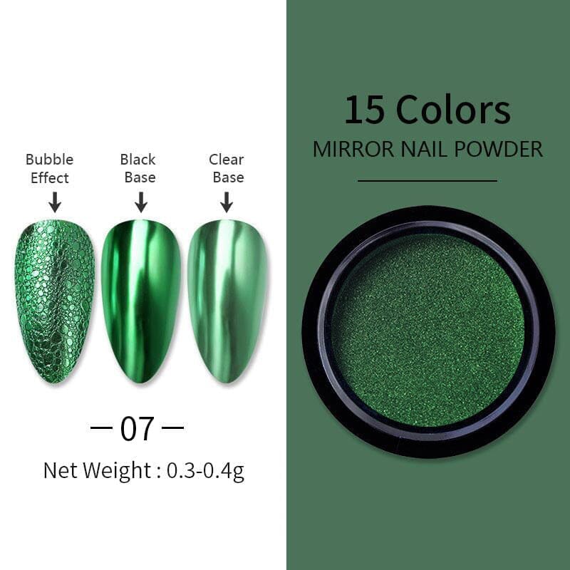 Metallic Mirror Effect Chrome Nail Powder #07 Nail Powder BORN PRETTY 