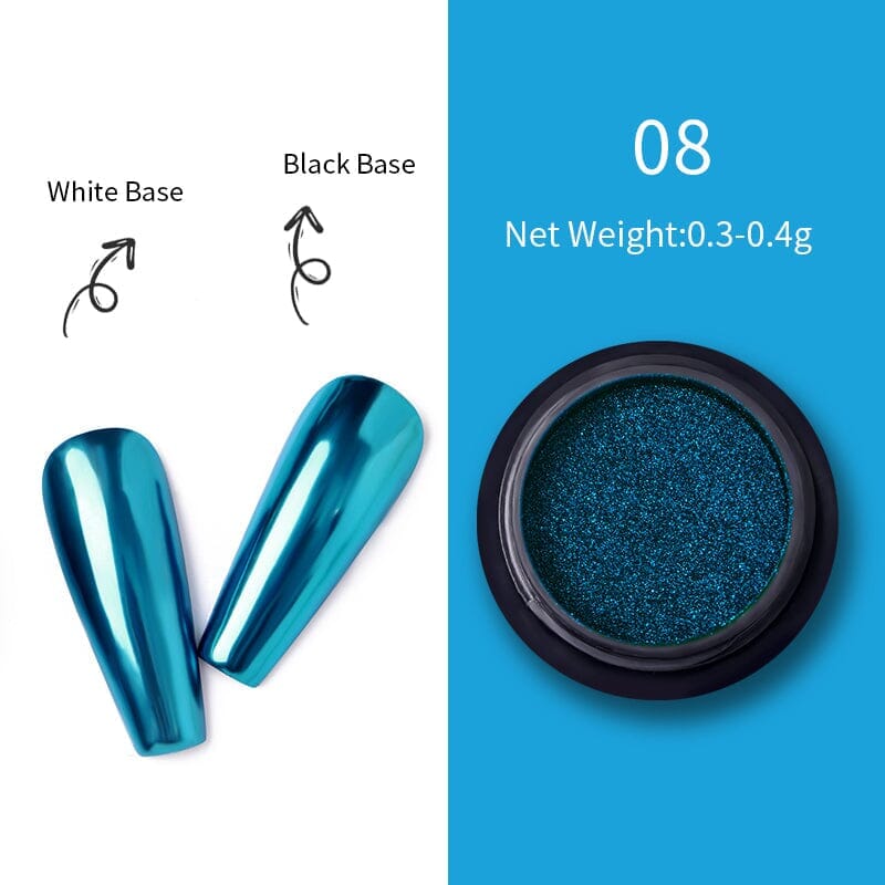 Metallic Mirror Effect Chrome Nail Powder #08 Nail Powder BORN PRETTY 