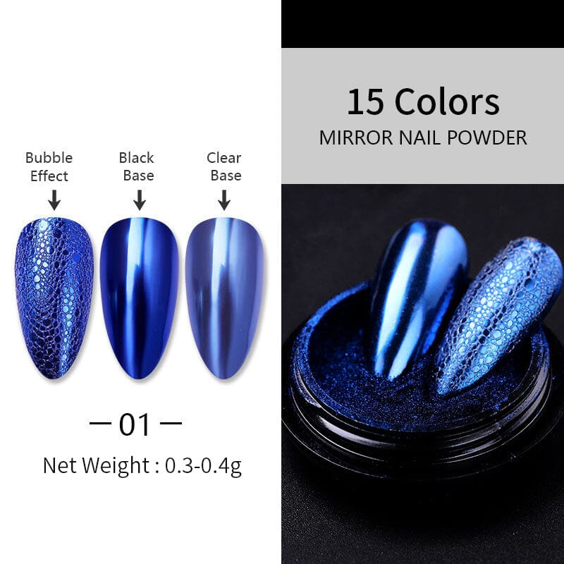 Metallic Mirror Effect Chrome Nail Powder Nail Powder BORN PRETTY 1 