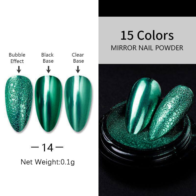 Metallic Mirror Effect Chrome Nail Powder Nail Powder BORN PRETTY 14 