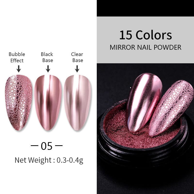 Metallic Mirror Effect Chrome Nail Powder Nail Powder BORN PRETTY 5 
