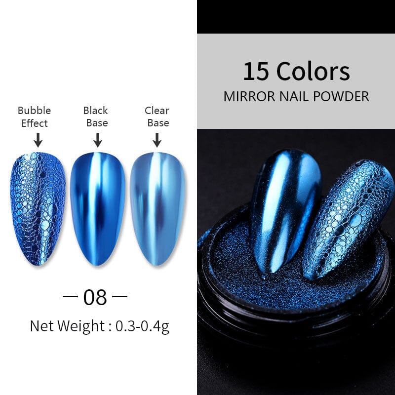 Metallic Mirror Effect Chrome Nail Powder Nail Powder BORN PRETTY 8 