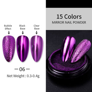 Metallic Mirror Effect Chrome Nail Powder #06 Nail Powder BORN PRETTY 