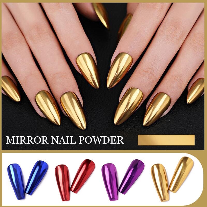 Metallic Mirror Effect Chrome Nail Powder #01 Nail Powder BORN PRETTY 