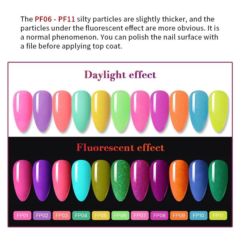 Fluorescent Dipping Nail Powder FP10 10ml Nail Art BORN PRETTY 