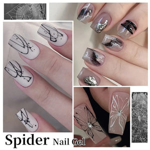 Spider Nail Gel SG02 Black 5ml Gel Nail Polish BORN PRETTY 