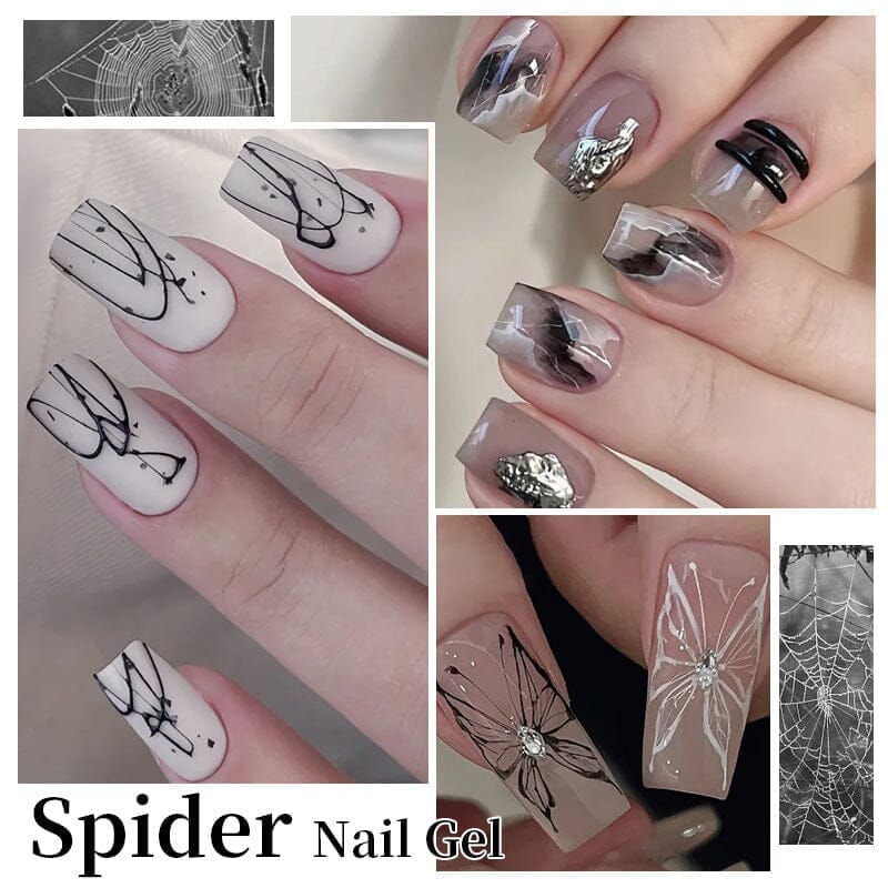 Spider Nail Gel SG02 Black 5ml Gel Nail Polish BORN PRETTY 