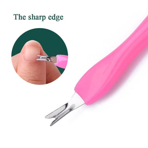 Pink Cuticle Fork Tools & Accessories No Brand 