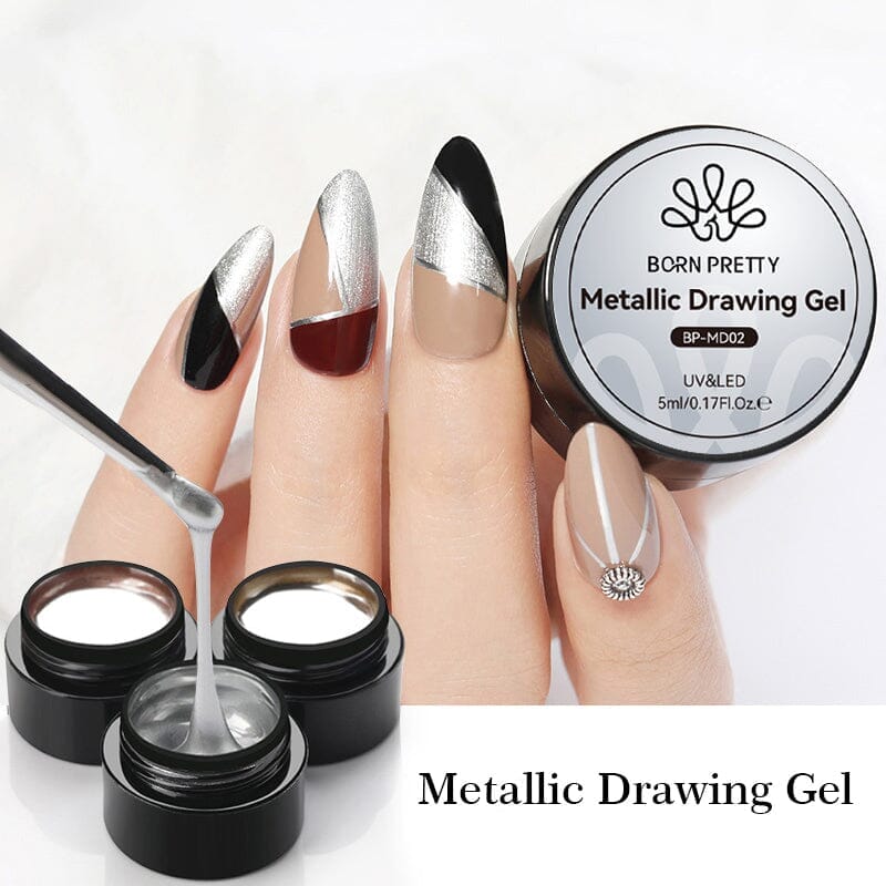Metallic Drawing Gel 5ml Gel Nail Polish BORN PRETTY 