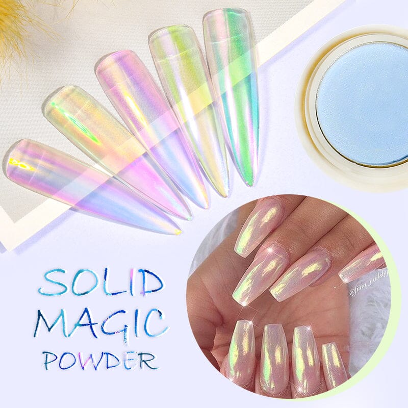 Solid Magic Powder Nail Art No Brand 
