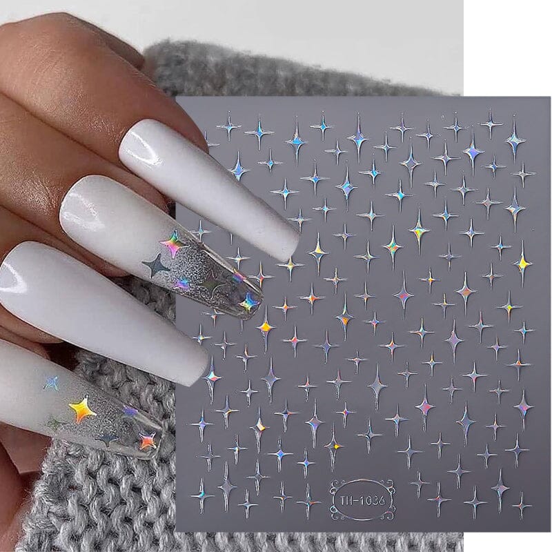 Gradient Star 3D Nail Sticker TH-1036 Nail Sticker BORN PRETTY 