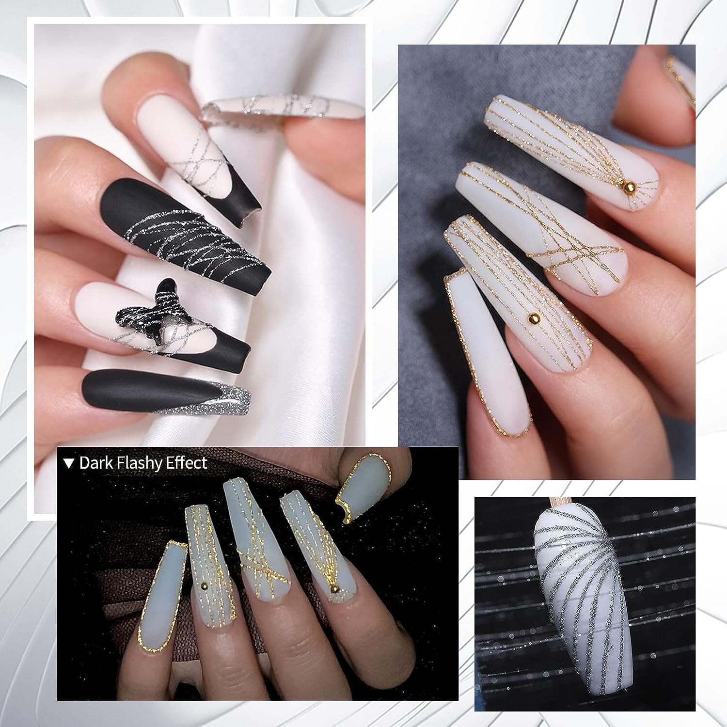 [US ONLY] 6pcs Spider Drawing Nail Gel Set US ONLY BORN PRETTY 