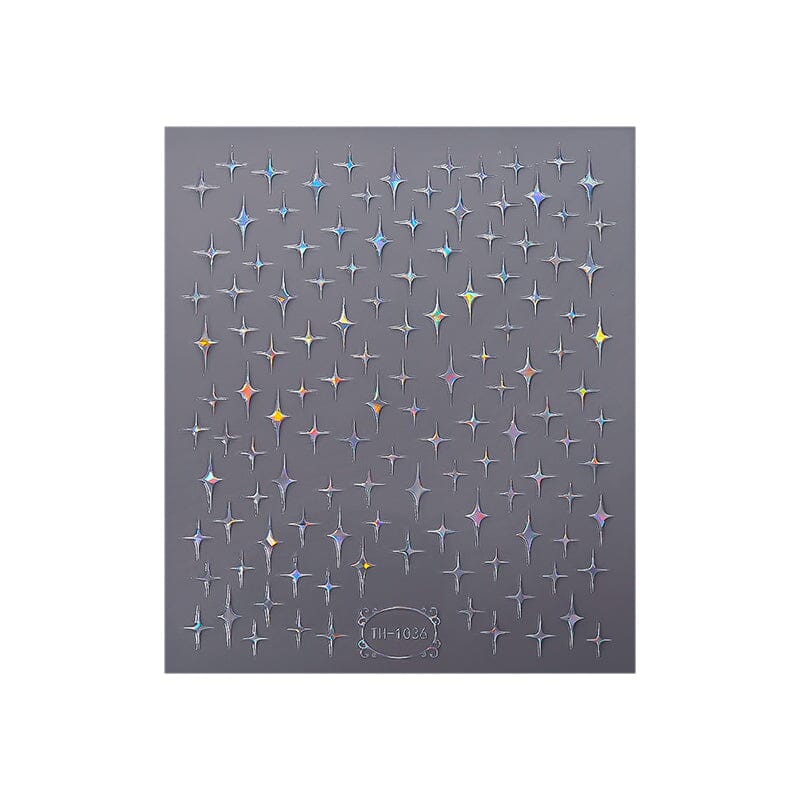 Gradient Star 3D Nail Sticker TH-1036 Nail Sticker BORN PRETTY 