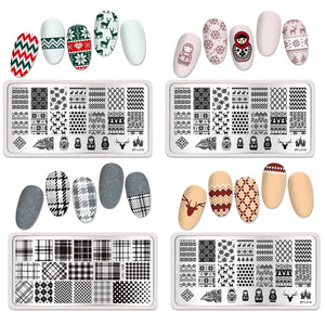 [US ONLY] 8Pcs Stamping Plates Set Stamping Nail BORN PRETTY 