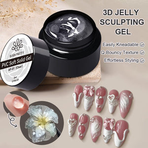 PVC Soft Solid Gel Clear 5ml Gel Nail Polish BORN PRETTY 