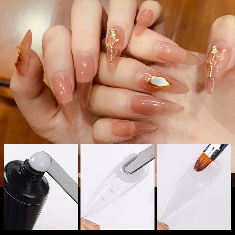 100pcs Mold Tips for Extension Nails (With Scale) Extension Nail Gel No Brand 