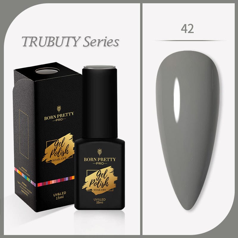 Grey Color Gel Polish Trubuty Series #42 15ml Gel Nail Polish BORN PRETTY 