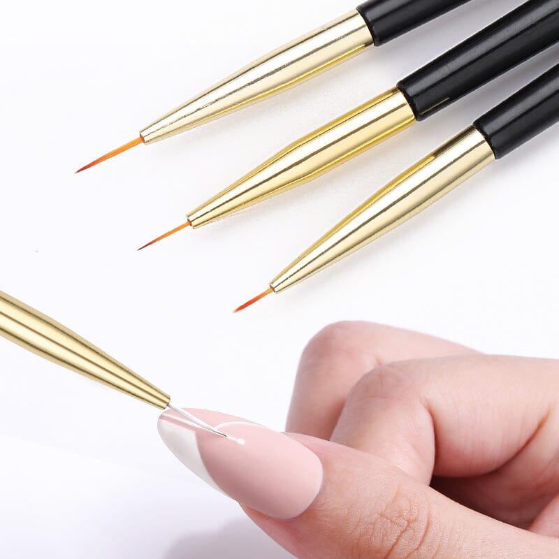 3pcs Double Head UV Gel Nail Brushes Nail Tools BORN PRETTY 