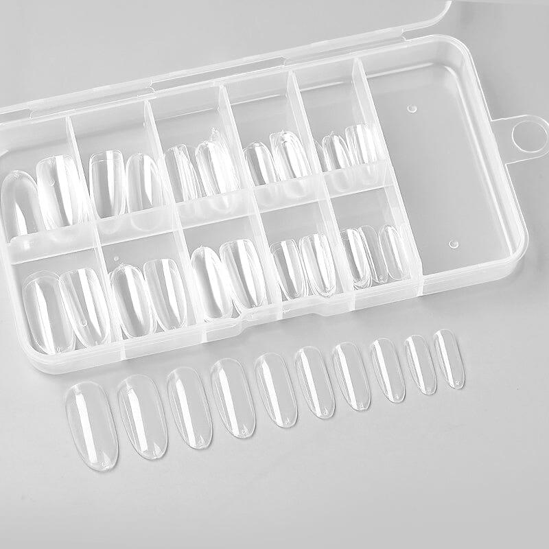 100pcs Oval Transparent False Nail Tips Nail Tips No Brand 