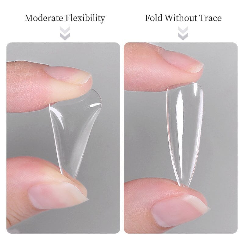 100pcs S-Square Transparent False Nail Tips Nail Tips No Brand 
