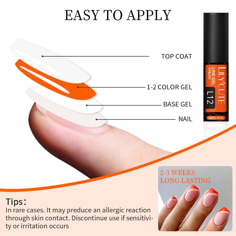 Line Nail Gel 5ml Gel Nail Polish LILYCUTE 
