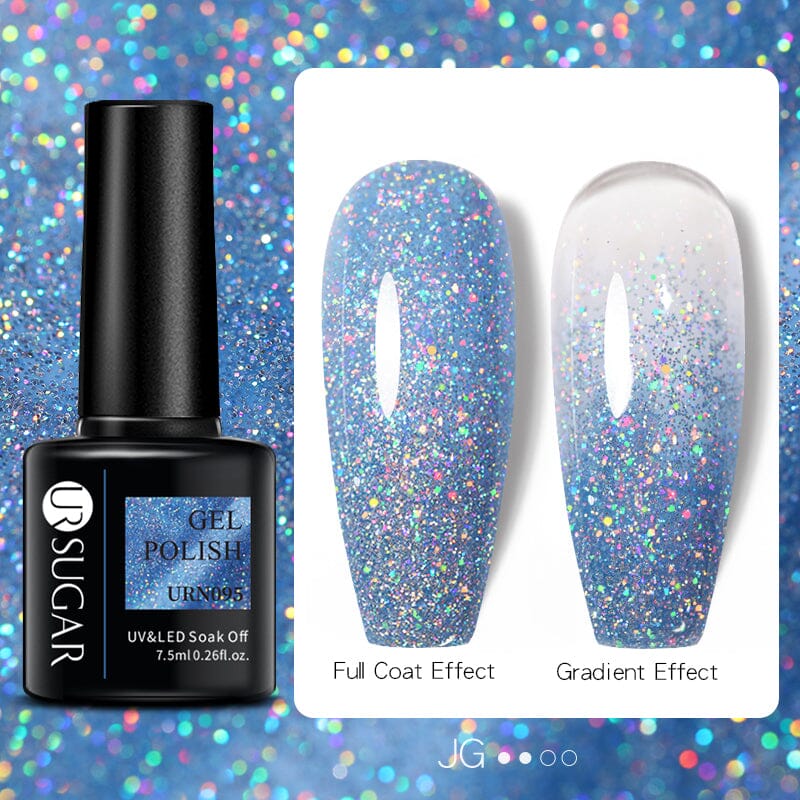 Glitter Sequins Gel Polish URN095 7.5ml Clearance UR SUGAR 