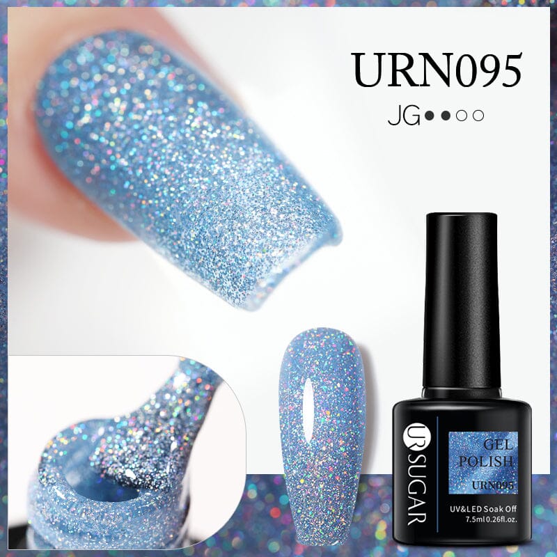 Glitter Sequins Gel Polish URN095 7.5ml Clearance UR SUGAR 