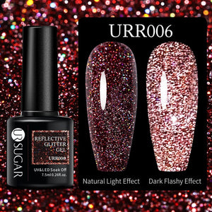 Reflective Glitter Gel Polish URR006 7.5ml Gel Nail Polish UR SUGAR 