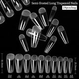 24pcs Matte False Nail Tips Nail Tips No Brand 01 