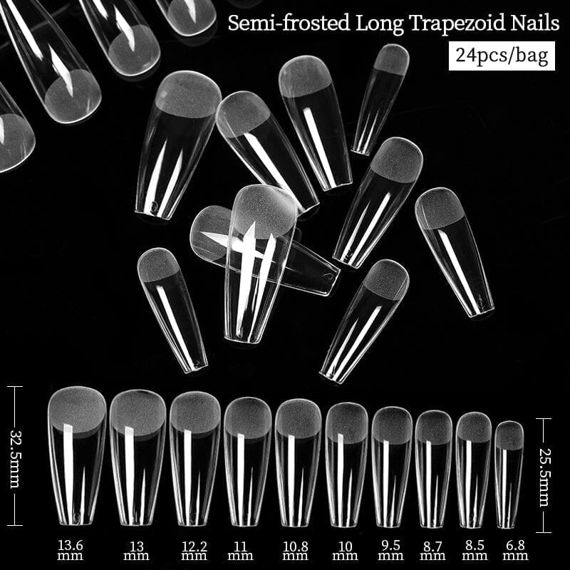 24pcs Matte False Nail Tips Nail Tips No Brand 01 