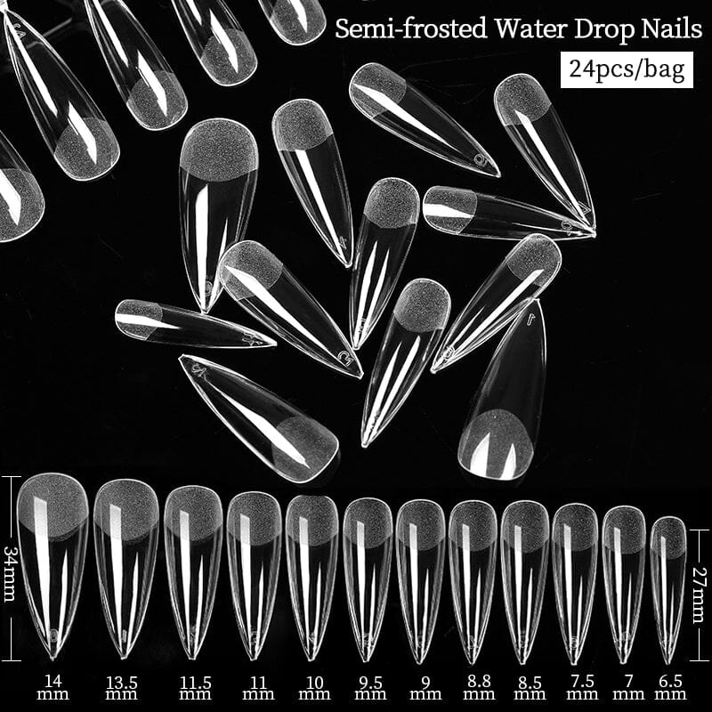 24pcs Matte False Nail Tips Nail Tips No Brand 03 