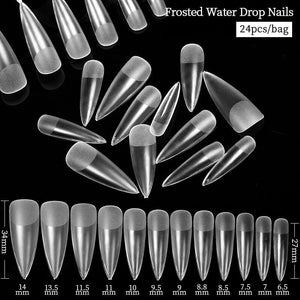 24pcs Matte False Nail Tips Nail Tips No Brand 04 