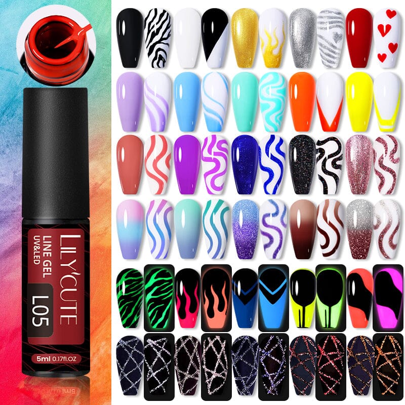 Line Nail Gel 5ml Gel Nail Polish LILYCUTE 