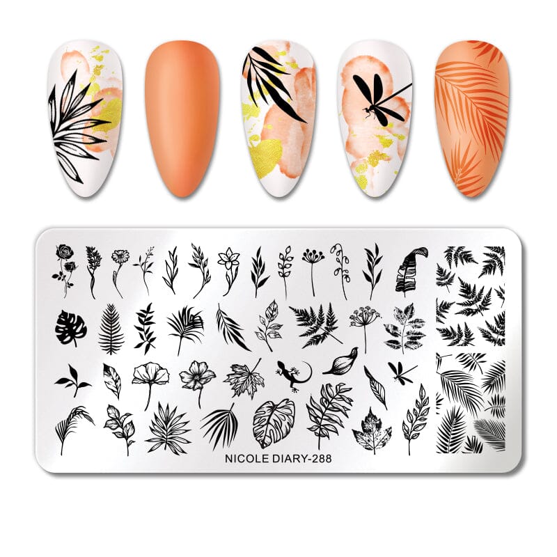 Stamping Plate NICOLE DIARY-288 Nail Stamping BORN PRETTY 
