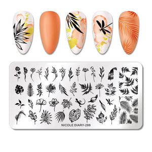 Stamping Plate NICOLE DIARY-288 Nail Stamping BORN PRETTY 