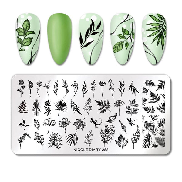 Rectangle Nail Stamping Plates Nail Stamping BORN PRETTY 288 