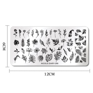 Stamping Plate NICOLE DIARY-288 Nail Stamping BORN PRETTY 