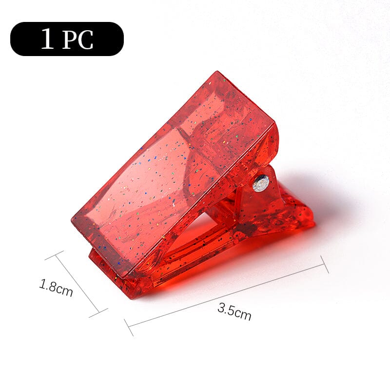 Extension Nail Tips Clip Red #01 Clearance No Brand 