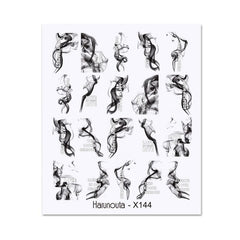 Water Decals Nail Sticker X144 Nail Sticker Harunouta 