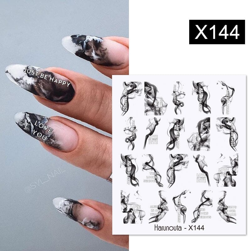 Water Decals Nail Sticker X144 Nail Sticker Harunouta 