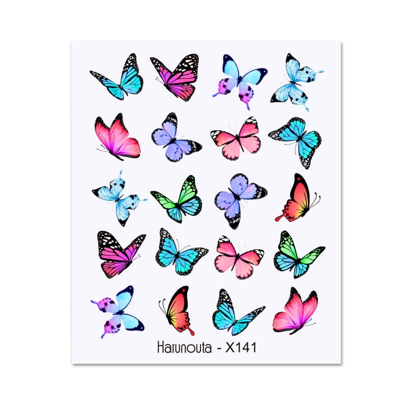 Water Decals Nail Sticker X141 Nail Sticker Harunouta 