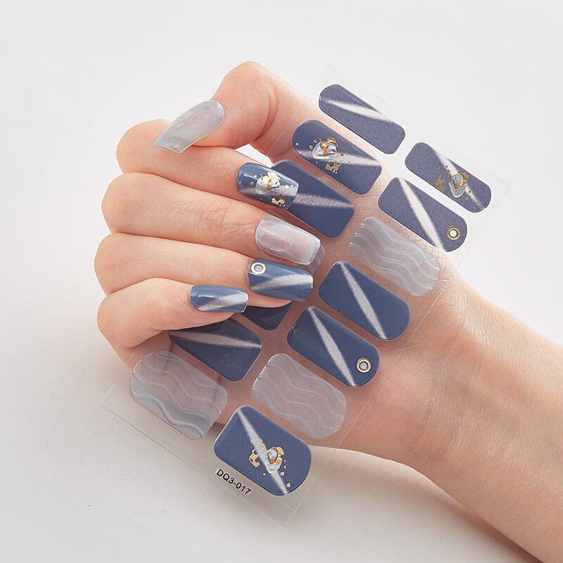 14 Tips Full Cover Nail Stickers DQ Series Nail Art No Brand 