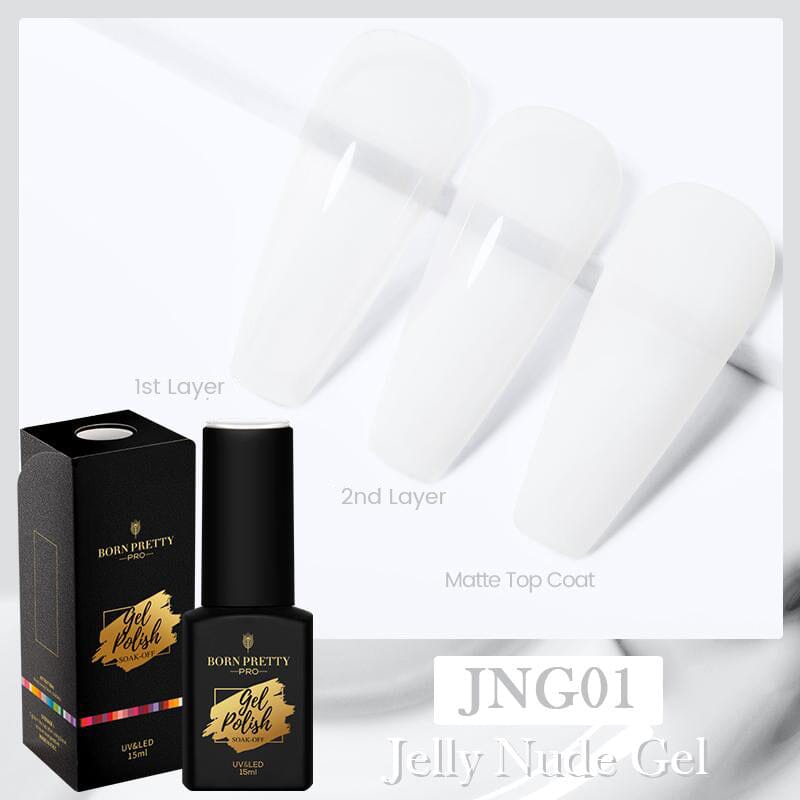Jelly Nude Gel Polish 15ml Gel Nail Polish BP PRO JNG01 