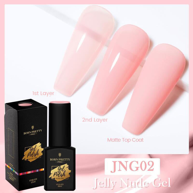 Jelly Nude Gel Polish 15ml Gel Nail Polish BP PRO JNG02 